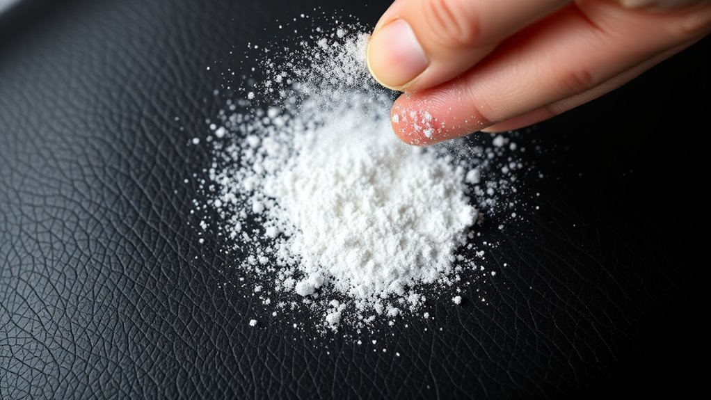 apply absorbent powder evenly