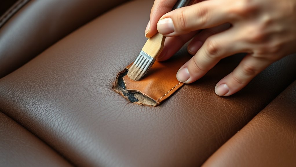 apply adhesive patch press