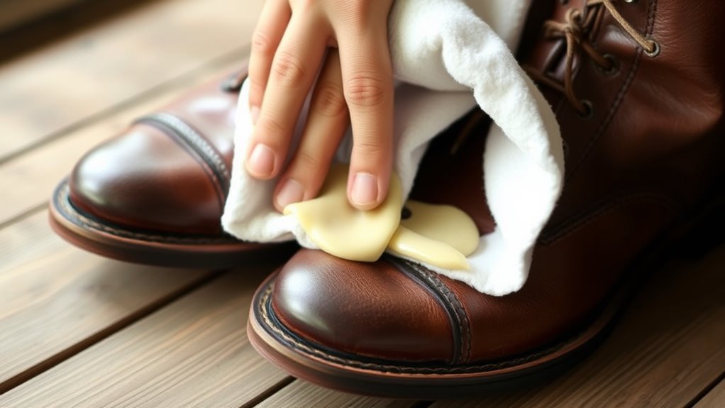 apply cleaner with circular motions