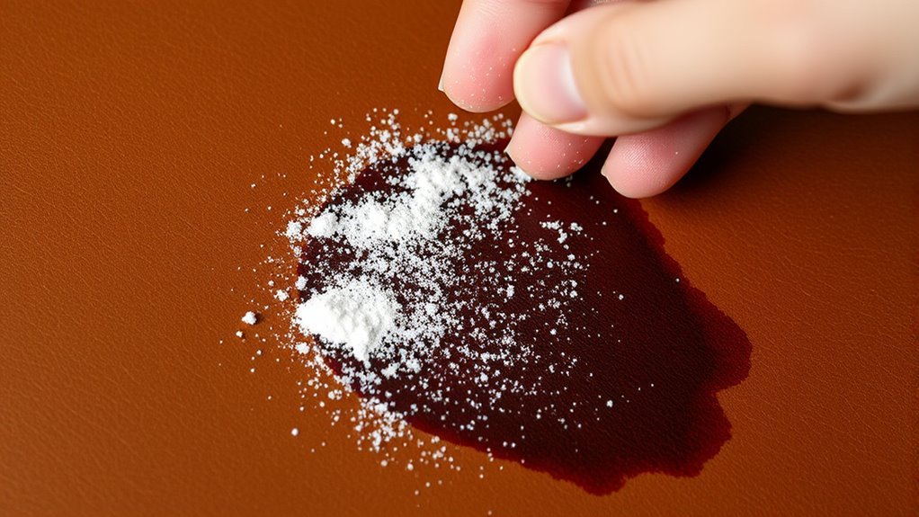 apply powder to absorb