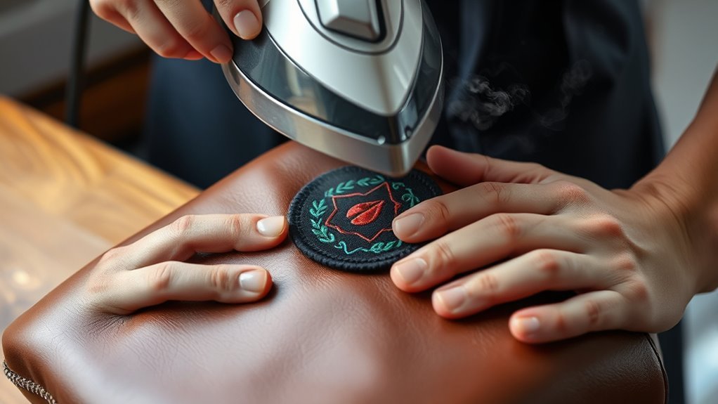 applying iron patch properly