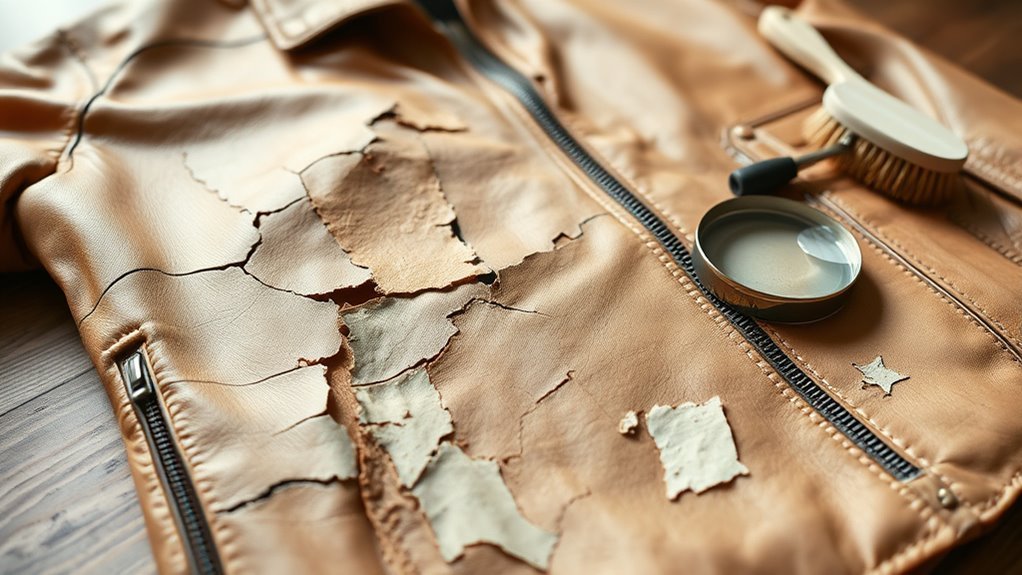 assess peeling and damage