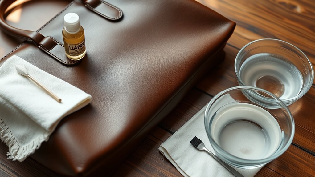 assess stain gather supplies