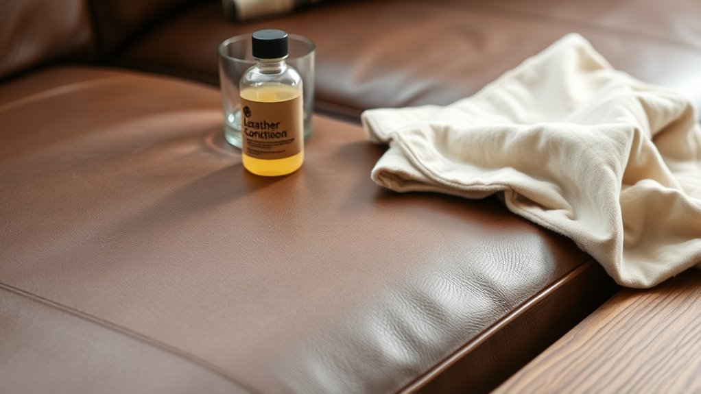 avoid conditioners on faux leather