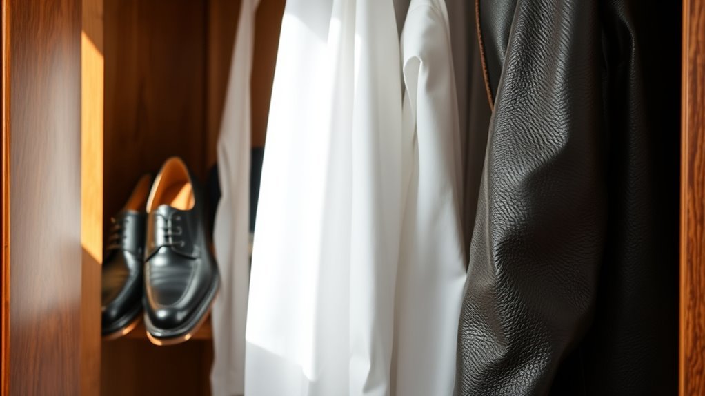 avoid leather accessories and details