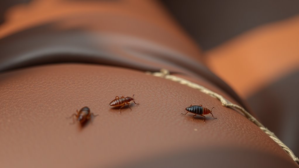bed bugs hide near sleeping areas