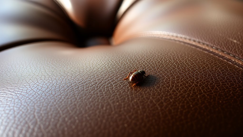 bed bugs in leather furniture
