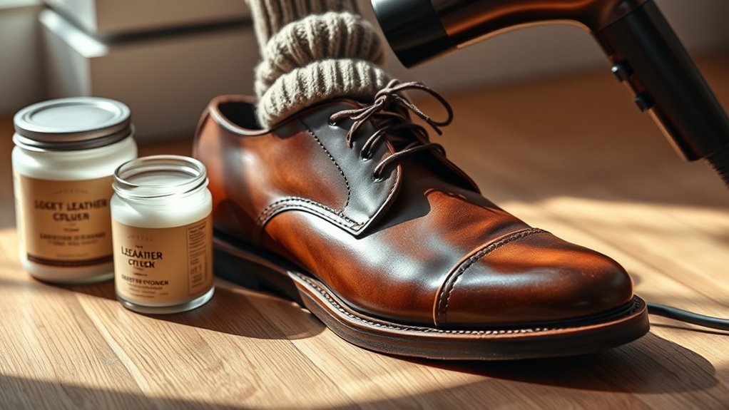 break in leather shoes