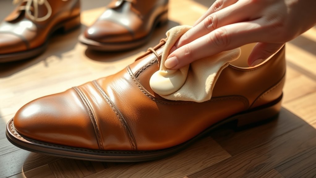 break in shoes gently