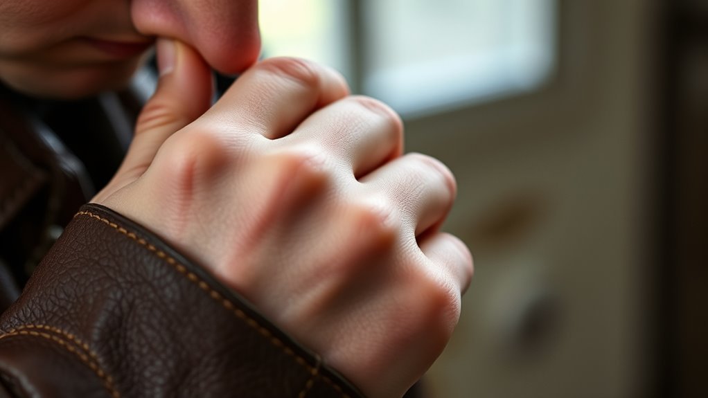 check authentic leather scent