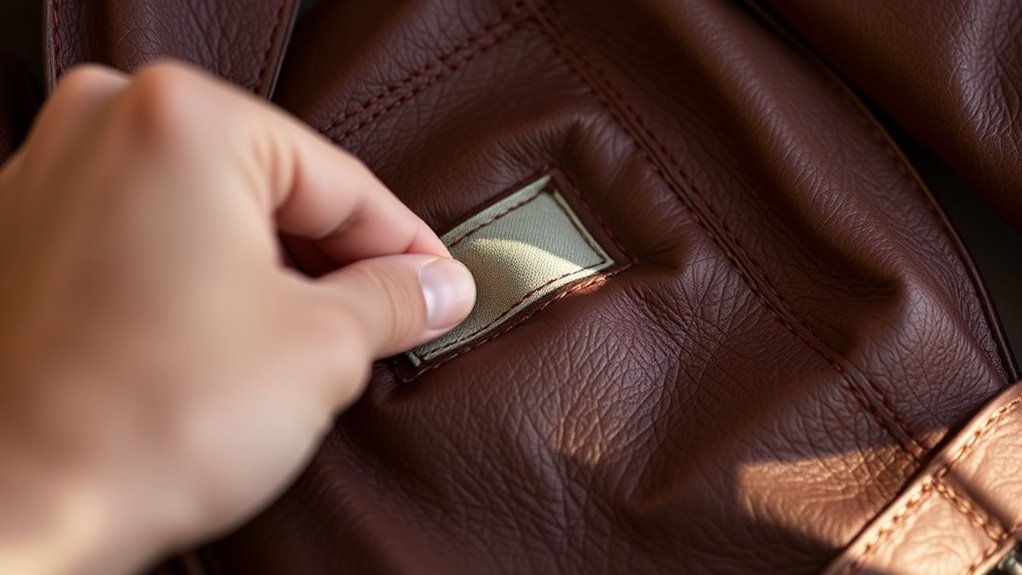 check leather label carefully