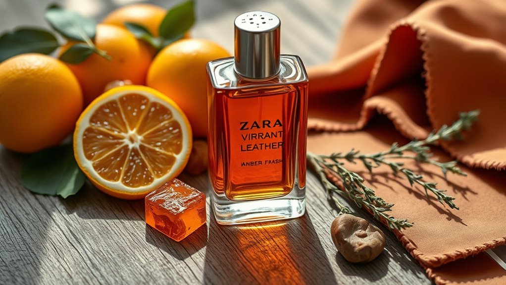 citrus leather woody depth