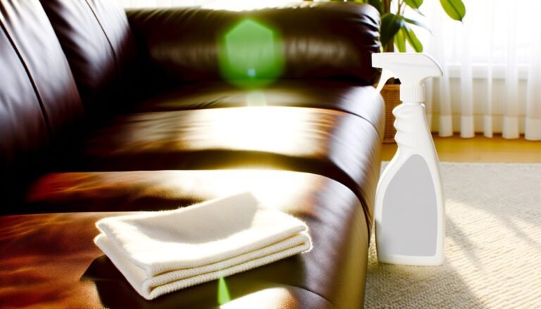 clean and maintain leather furniture