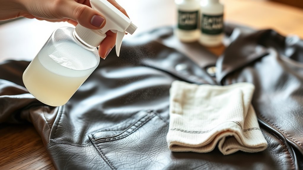 clean deodorize dry leather