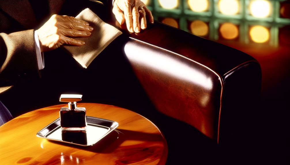 clean leather chair properly
