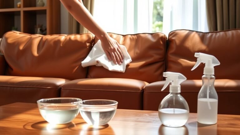 clean leather couches easily