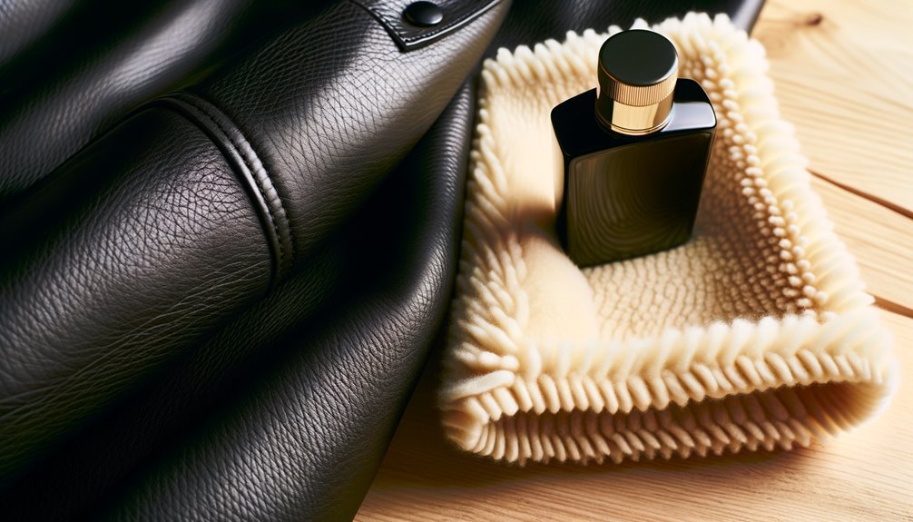 clean leather jacket properly