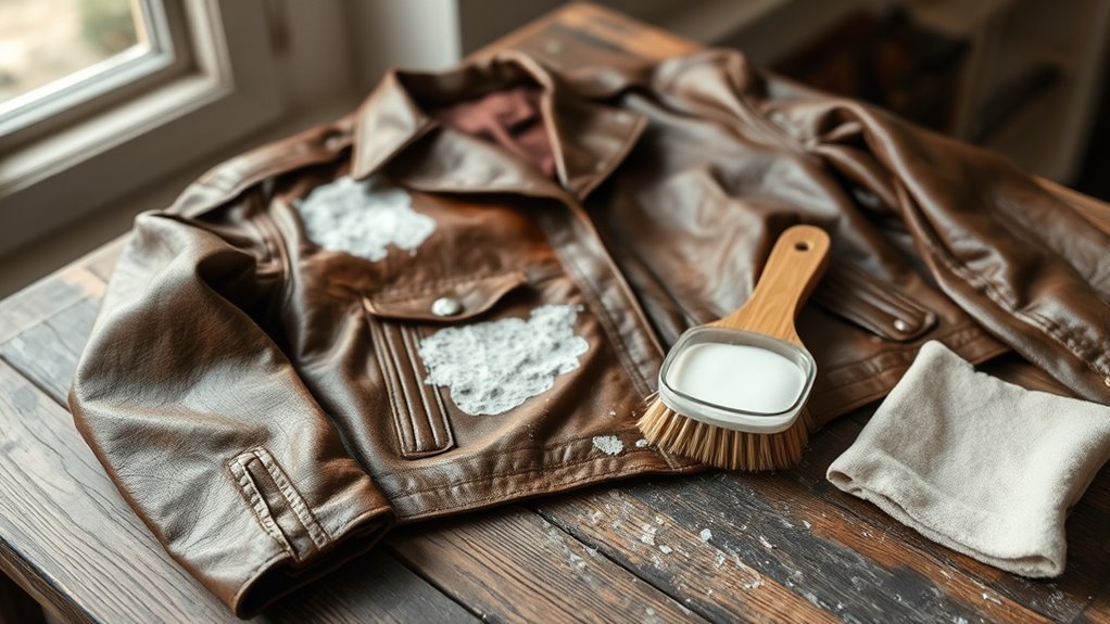 clean mold from leather