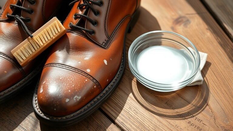 clean mold from leather shoes