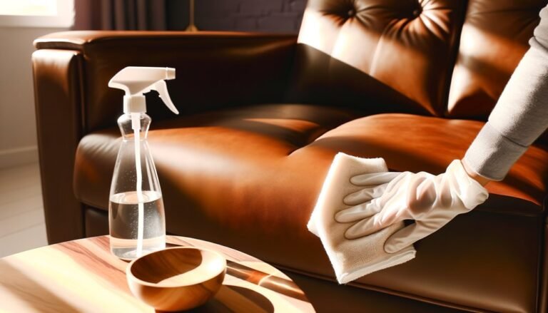 clean sanitize leather couch
