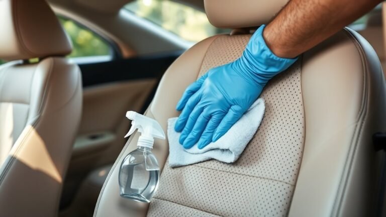 cleaning perforated leather seats