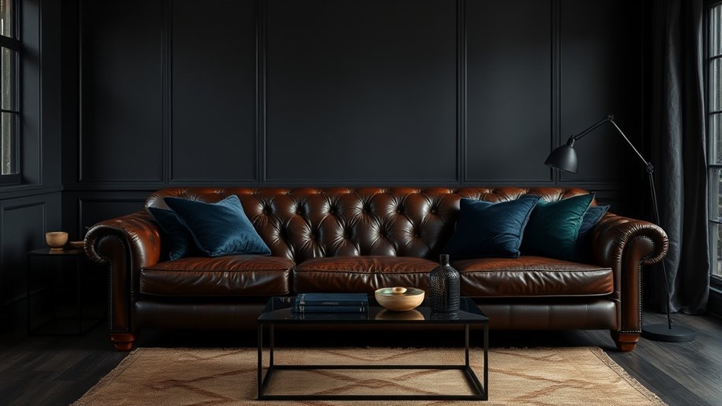 dark tones enhance space