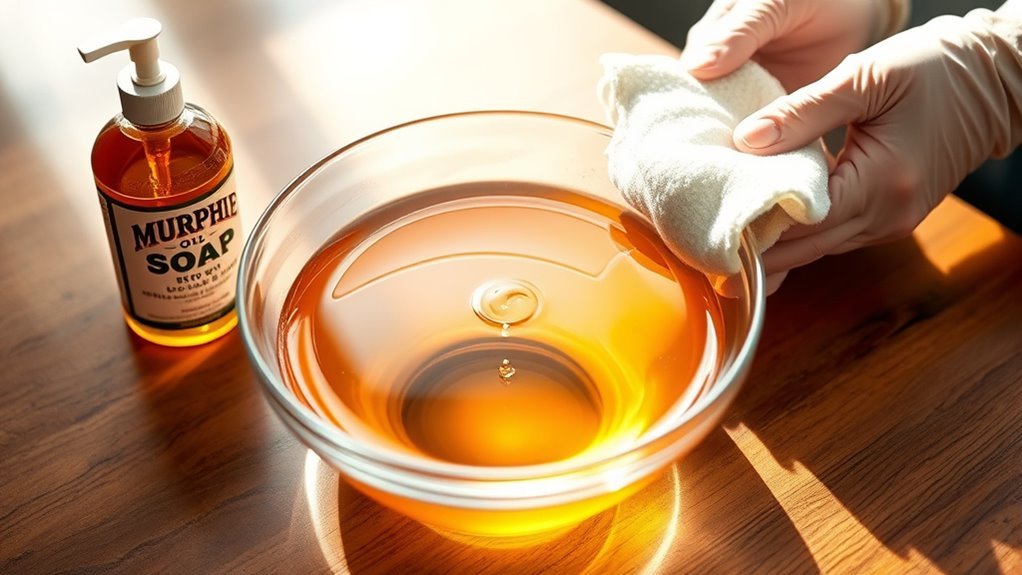 dilute murphy soap properly