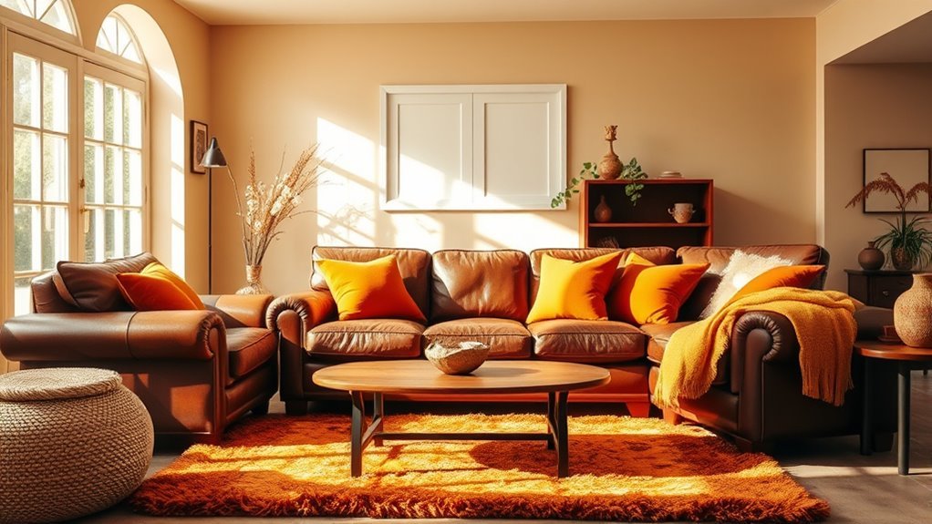 enhance coziness with warm hues
