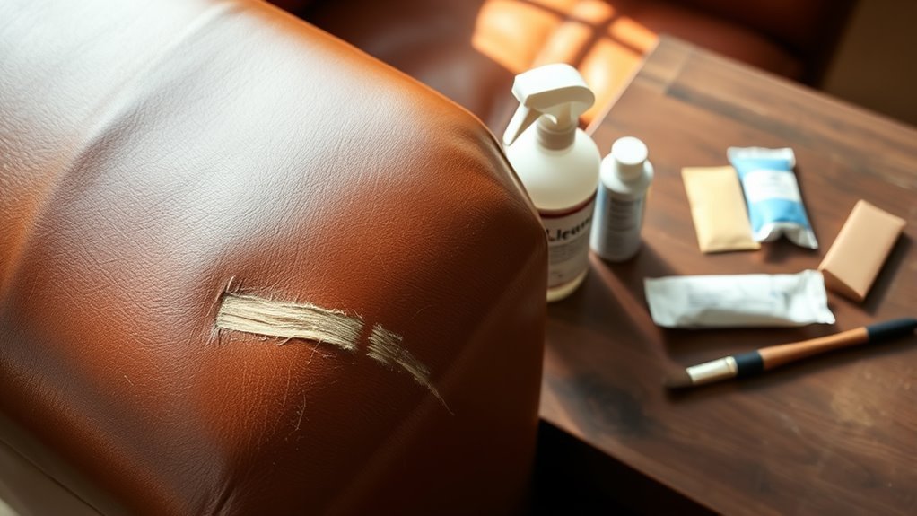 evaluate scratches and gather supplies