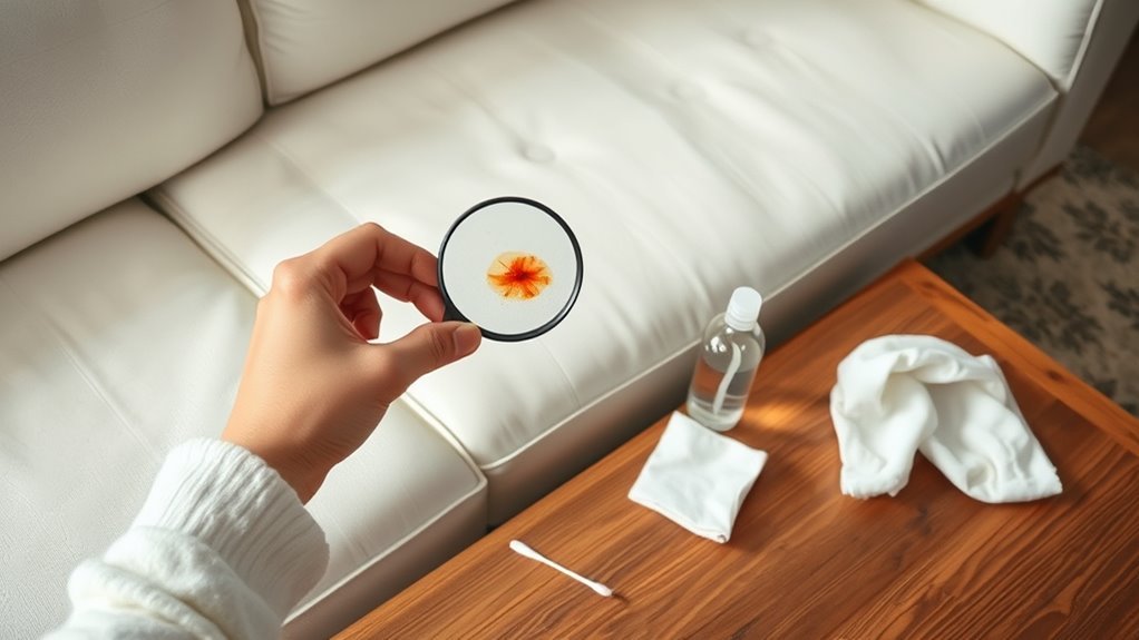 evaluate stain characteristics first