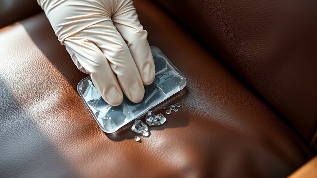 freeze gum with wrapped ice