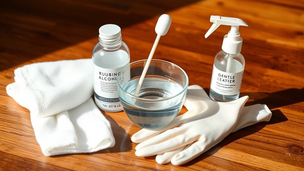 gather cleaning supplies beforehand