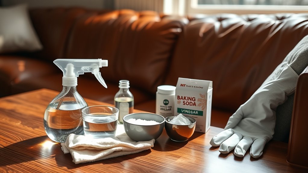 gather cleaning supplies beforehand