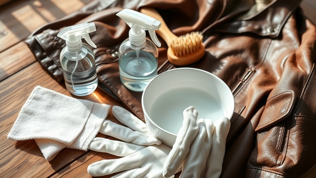 gather cleaning supplies beforehand