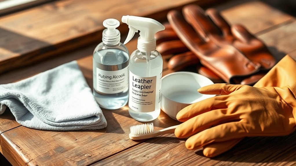 gather cleaning supplies beforehand