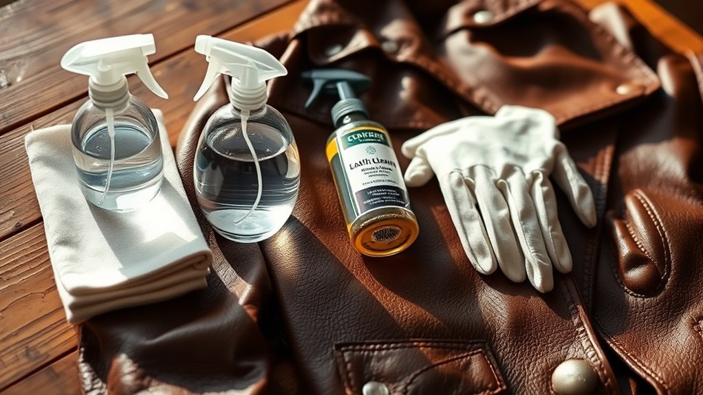 gather cleaning supplies ready