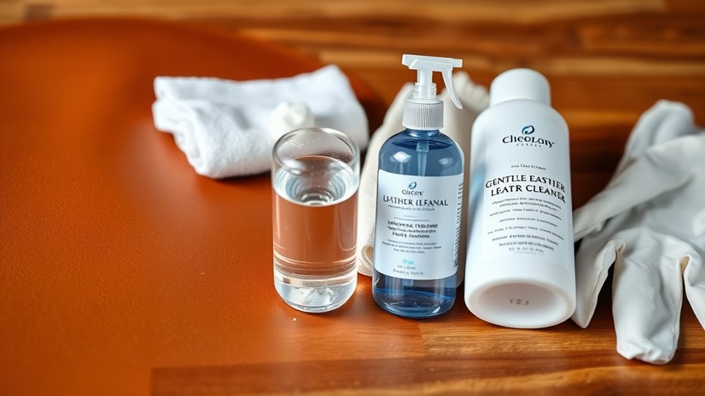 gather gentle cleaning supplies