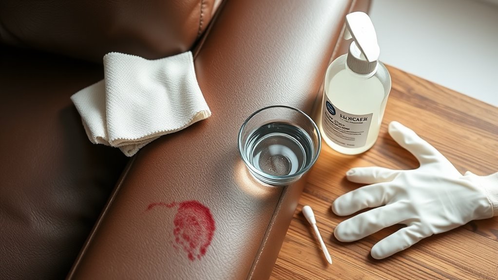 gather gentle leather cleaning supplies