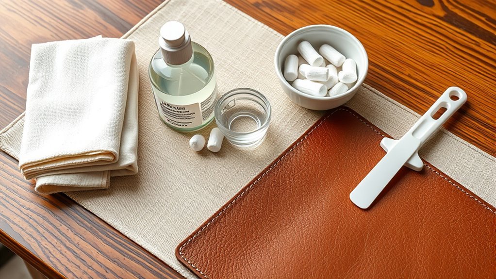 gather leather cleaning essentials