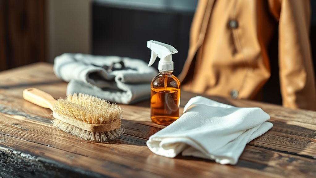 gather mold cleaning supplies