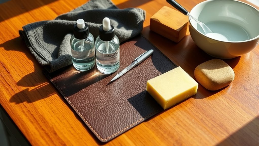 gather proper cleaning supplies first