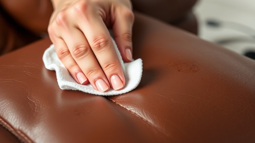 gentle blotting prevents damage