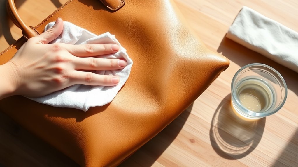 gentle leather cleaning method