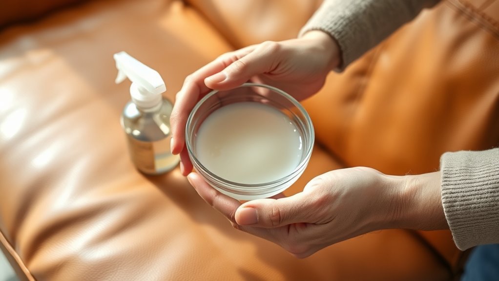 gentle leather cleaning solution