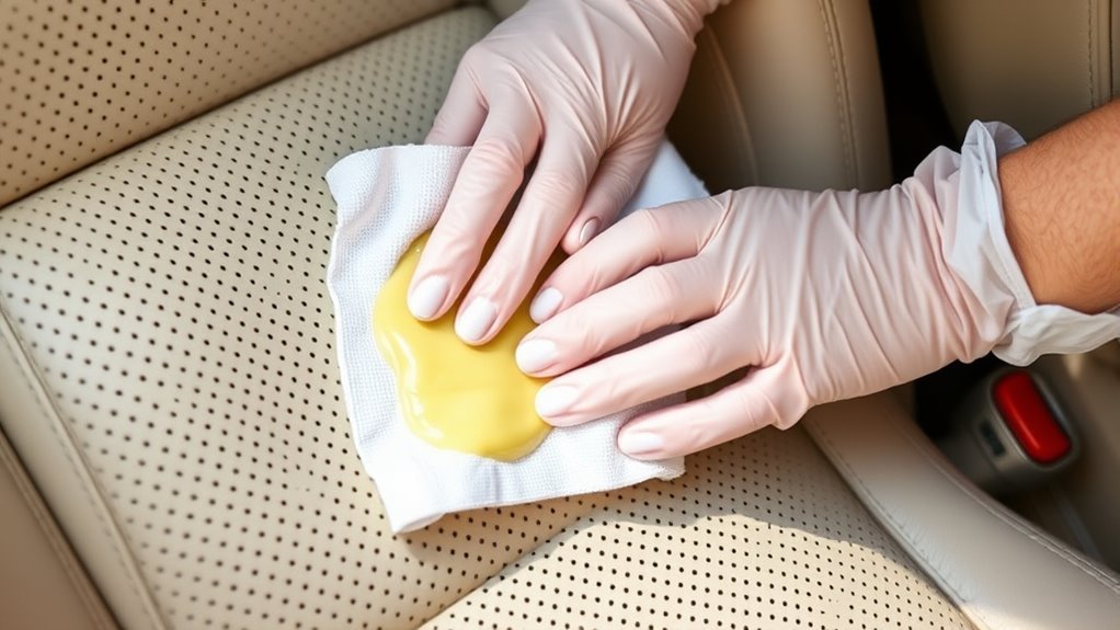 gently remove excess vomit