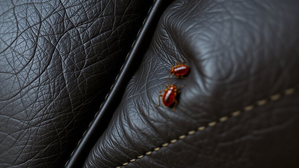 hidden bed bugs in seams