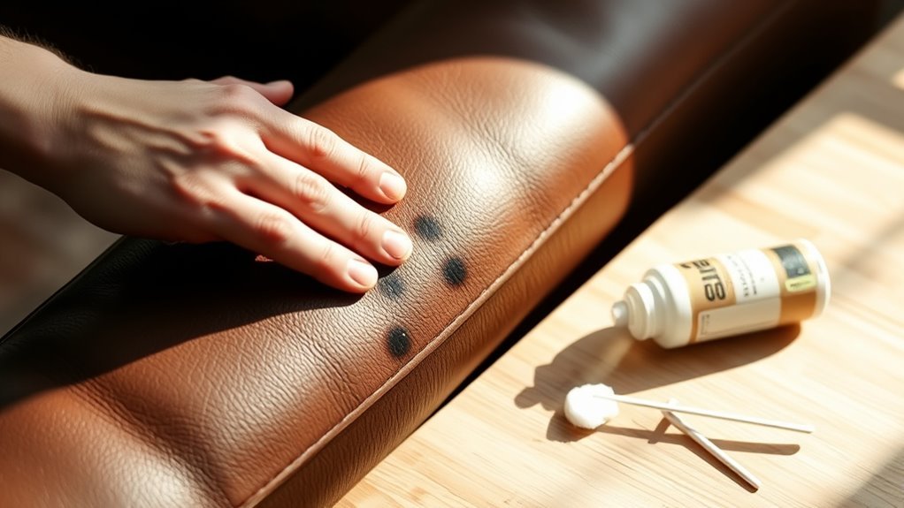 identify ink and leather