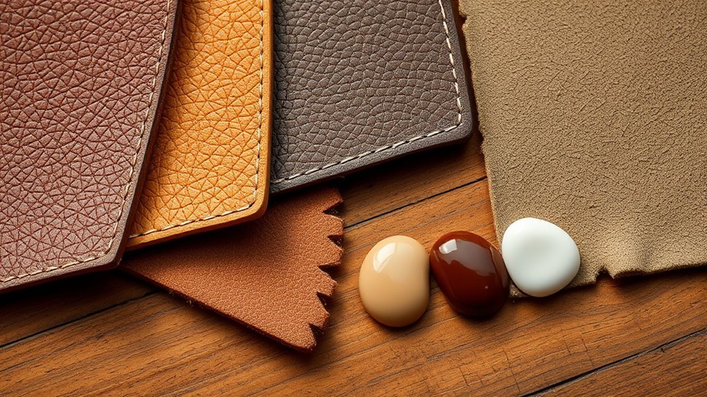 identify leather and glue