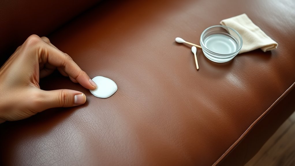 identify leather and paint