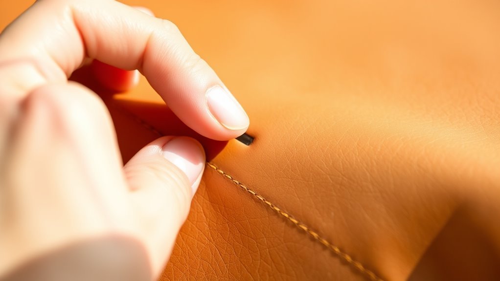 identify leather by texture